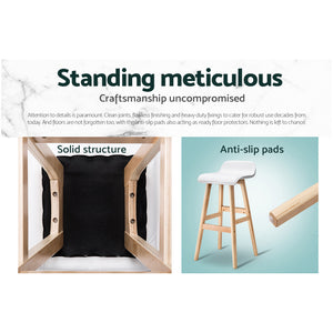 Bar Stools | 4PCS | Wooden Stool | White