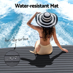 Seamanship EVA Foam Boat Flooring Mat | 240x90x0.6cm | Dark Grey Decor