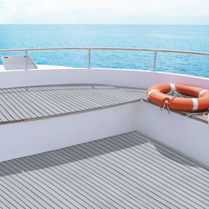 Seamanship EVA Foam Boat Flooring Mat | Decking Sheet | 240x90x0.6cm | Light Grey