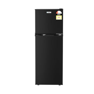 122L Two Door Bar Fridge | Freezer Compartment | Mini Fridge | Black