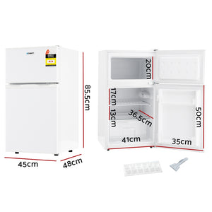 80L Bar Fridge Mini Freezer | Refrigerator | White