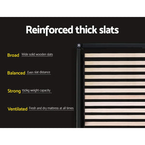 Bed Frame | King Single Size | Gas Lift Base | Grey | TOKI