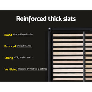 Bed Frame | Queen Size | Gas Lift | White | TIYO