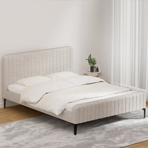 Bed Frame | Queen Size | Beige | AMMY