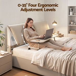 Queen Bed Frame | Gas Lift Storage Base with 3 Drawers & Adjustable Headboard