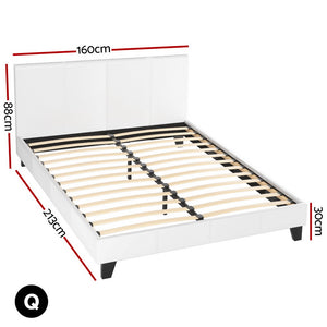 Artiss | Queen Bed Frame | White | NEO Design