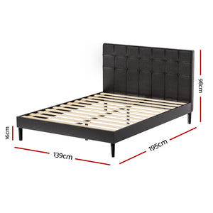 Bed Frame | Double Size | LED | Black | RAVI