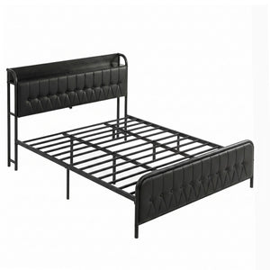 Artiss King Bed Frame with Storage Headboard SAA Certified Charging Station