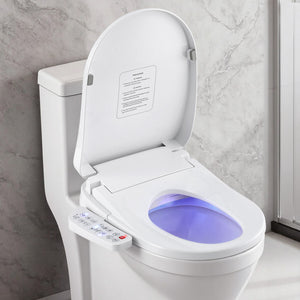 Electric Bidet Toilet Seat Cover | Heated Warm Water | Dryer | LED Night Light