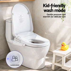 Electric Bidet Toilet Seat Cover | Heated Warm Water | Dryer | LED Night Light