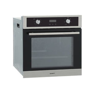 Devanti Electric Built-In Wall Oven | 80L | Convection Grill Ovens | Stainless Steel
