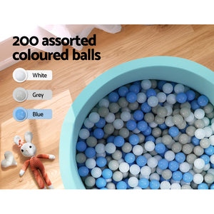 Ball Pit | 90x30cm | Ocean Foam Play Pool Barrier | Blue