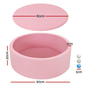 Ball Pit | 90x30cm | Ocean Foam Play Pool Barrier | Pink