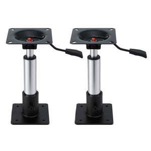Boat Seat Pedestal 2 Pack | 34–46cm Adjustable | Gas Lift | 360° Swivel