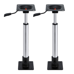 Boat Seat Pedestal 2 Pack | 55–75cm Adjustable | Gas Lift | 360° Swivel