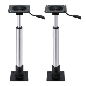 Boat Seat Pedestal 2 Pack | 55–75cm Adjustable | Gas Lift | 360° Swivel