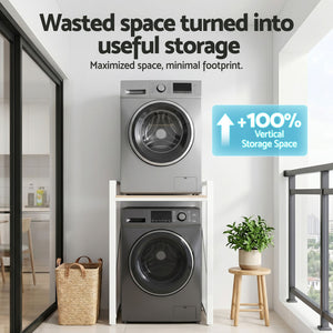 Over Washing Machine Rack | Laundry Storage Shelf | 75cm | White