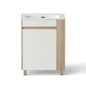 835mm Vanity Unit with Basin | Freestanding Bathroom Cabinet | Side Storage