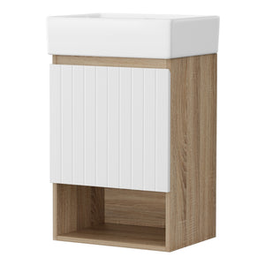 Cefito Vanity Unit | 445mm | Wall Hung Sink | Bathroom Cabinet | White
