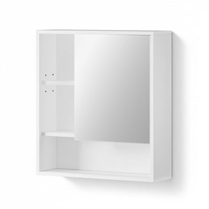 Bathroom Mirror Cabinet | 560mm | Wall Mounted | Adjustable Shelf | White