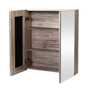 Cefito Bathroom Mirror Cabinet | 600x720mm | Oak Finish