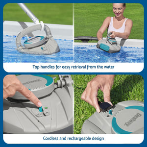 Robotic Pool Cleaner | Cordless Automatic Vacuum for Pool Floors