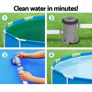 Bestway Pool Pump Cartridge Filter | 330GPH | 1249L/H | Flowclear Pool Cleaner