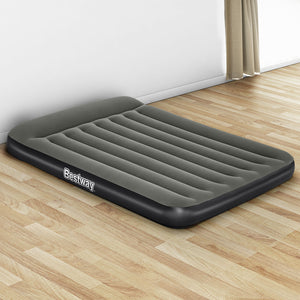 Double Air Mattress | 30cm Inflatable Bed | Grey