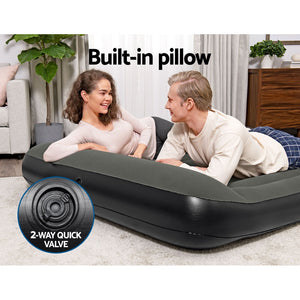 Queen Air Mattress | 30cm Inflatable Bed | Grey