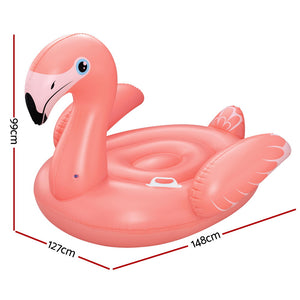 Flamingo Pool Float | Inflatable Ride-On Lounger | 148x127cm