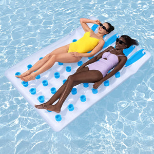 Pool Lounger | Inflatable Floating Chair Bed | Pillow Seat Design