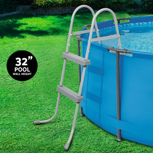 Pool Ladder | 84cm | 2 Step | Above Ground Swimming Pools | Removable Steps | Stairs