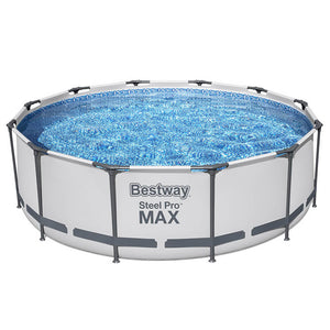 Swimming Pool | 366x100cm | Steel Frame | Round Above Ground Pool | Filter Pump | 9150L