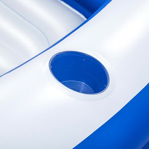 Bestway | Kids Inflatable Pool | Above Ground Pools | Bench Seat Cup Holder | 231x219cm
