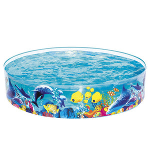 Bestway Kids Pool | 183x38cm | Round Above Ground Rigid Swimming Pool | Undersea | 946L