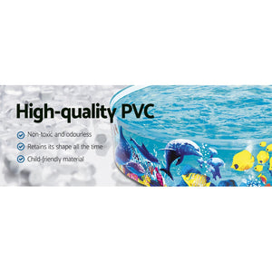 Bestway Kids Pool | 183x38cm | Round Above Ground Rigid Swimming Pool | Undersea | 946L