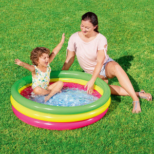 Bestway | Kids Inflatable Pool | Above Ground Round | Splash Pool | 102x102x25cm
