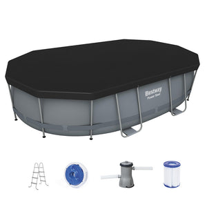 Steel Frame Pool 488x305x107cm | Pump, Filter, Ladder & Cover Included
