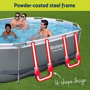 Steel Frame Pool 488x305x107cm | Pump, Filter, Ladder & Cover Included