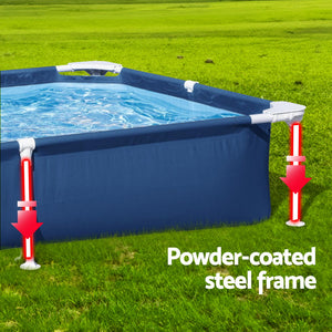 Swimming Pool | 221x150x43cm | Steel Frame | Above Ground Pools | 1200L