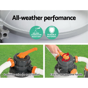 Pool Pump Sand Filter | 1500GPH | 5678L/H | Flowclear™ Filters