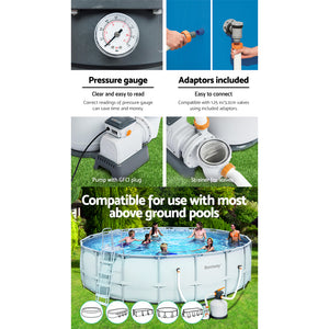 Pool Pump Sand Filter | 3000GPH | 11355L/H Pools | Flowclear™ Filters