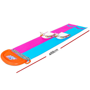 Water Slide | Slip Kids | 488cm | Dual Slides | Splash Pad