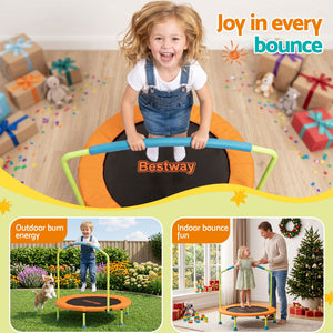 Kids Trampoline | 36 Inch Foldable Rebounder | Orange