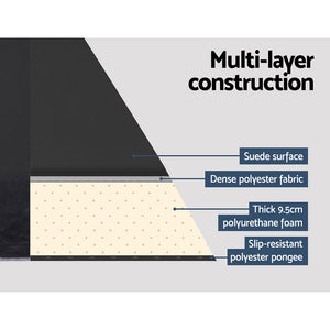 Self-Inflating Mattress | Camping Sleeping Mat Air Bed Pad | Single | Black