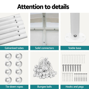 Instahut | Carports | 6x6m Carport Kits | Steel Shelter | Gazebo Canopy | Garage | Portable Garden Shed