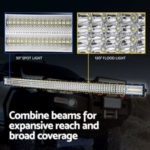 Giantz LED Driving Light | 50 Inch | Flood Spot Light Bar | Driving Lamp | Offroad Truck