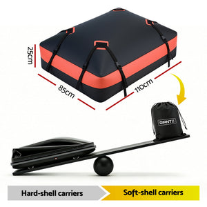 Roof Top Cargo Bag 15 Cubic Ft | Waterproof Car Luggage Carrier