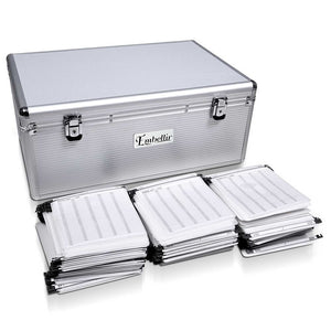 CD Case DVD Cases | Storage Box | 500 Discs | Aluminium Case | DVD Folders