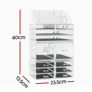 Makeup Case | Acrylic Cosmetic Organizer | Storage Box | Jewellery Holder